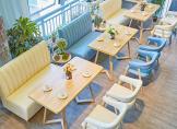 餐厅卡座沙发桌椅组合靠墙沙发奶茶店咖啡厅卡座家用甜品店桌椅