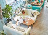 奶茶店甜品店桌椅组合酒吧咖啡厅茶餐厅简约休闲洽谈网红卡座沙发